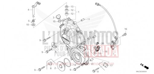 PANNEAU CARTER-MOTEUR D. CBR600R3R de 2024